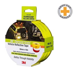 Diamond Grade Vehicle Reflective Tape 50.8mm x 15m Yellow/Green
