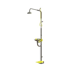 Combination Emergency Shower Eye Face Hand/Foot Operated - S/S