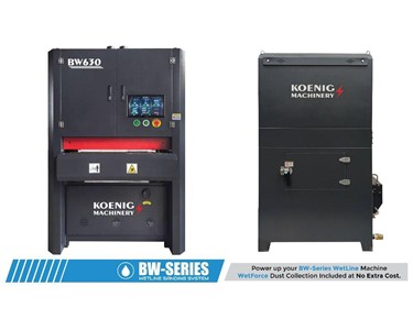 Koenig - 630mm Wet Wide Belt Sander with Wet Extraction for Aluminum  | BW600