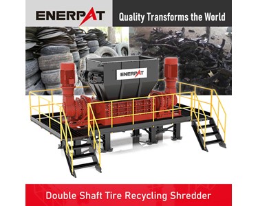 Enerpat - MSB-ETY1600 Double Shaft Tyre Recycling Shredder