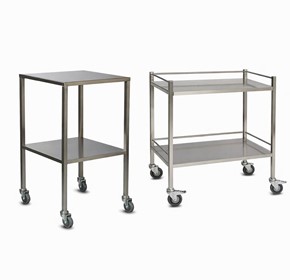 Instrument Trolley - No Rails and With Rails
