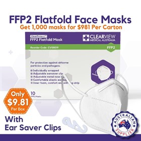 Face Masks FFP2 Flatfold with Earloops