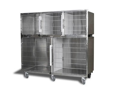 Cage Bank | 18053 on Wheels (3 Divider Plates)