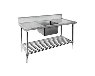 FED Premium - Stainless Steel Sink Bench 1200 W x 600 D with Single Centre Bowl 