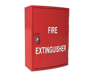 double fire extinguisher cabinet
