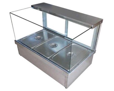 Atosa - Square Glass Hot Food Display with 12 Pans | ATO-CRB-12 