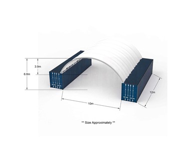Container Dome Shelter Single Truss 10m X 12m