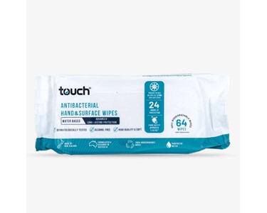 Touch Bio - Antibacterial Hand and Surface Wipes | 64 Wipes