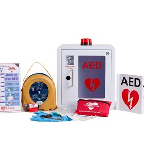360P Fully Automatic AED Indoor Wall Cabinet Lockable Defibrillator 
