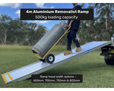 Whipps Ramps - 4m Aluminium Removalist Ramp – 500kg Capacity