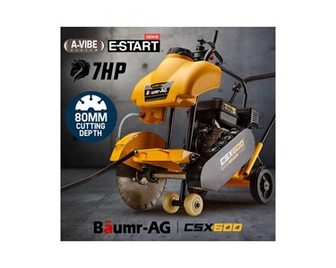 Baumr-AG - Concrete Road Saw | Cutter Tools Push Construction Petrol 7HP Wet
