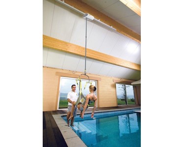 Handi Rehab - Ceiling Motor Patient Lifting as pool lift