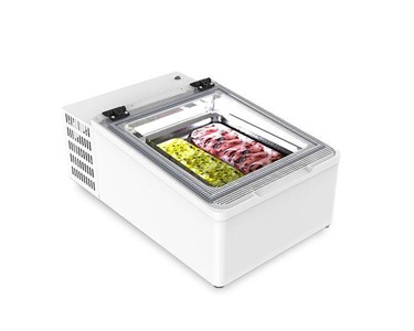 Framec - Mini Cream Ice Cream Counter Top Display - 2 or 3 x 5ltr Napoli Trays 