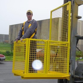 Safety Cage Forklift Attachment Fully Welded – DHE-FSCW