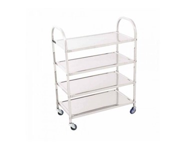 SOGA - 4 Tier Stainless Steel Trolley Cart Large 630 W X 320 D X 790 H