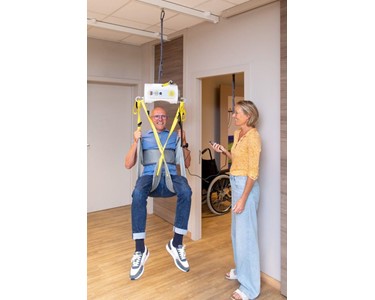 Handi Rehab - Ceiling hoist - with portable motor & "tarzan" system