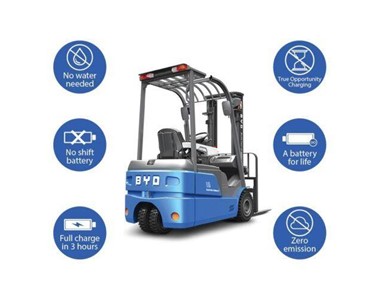 BYD - Lithium Counterbalance Forklift | ECB16 – 3 wheels 