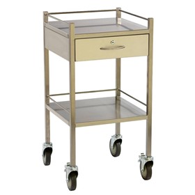 Stainless Steel 1 Drawer Dressing Trolley
