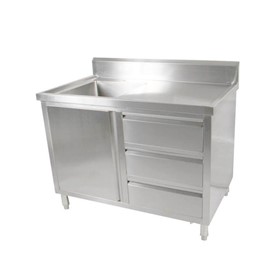 SC-6-1200L-H Stainless Steel Sink Cabinet