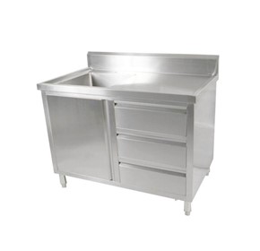 SC-6-1200L-H Stainless Steel Sink Cabinet