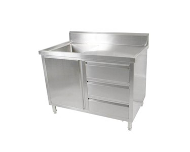 SC-6-1200L-H Stainless Steel Sink Cabinet