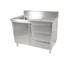 SC-6-1200L-H Stainless Steel Sink Cabinet