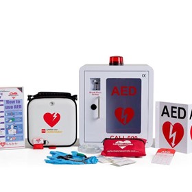 CR2 Essential Fully Automatic AED Lockable Cabinet Alarmed Bundle