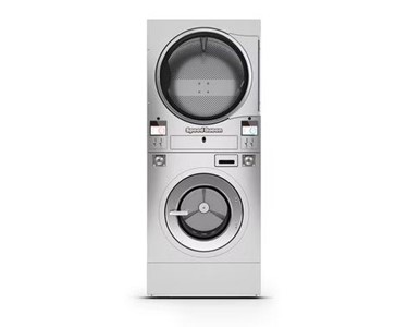 Speed Queen - Quantum Touch Coin Operated Stack 18Kg Washer & 23Kg Dryer | SSA050NV 