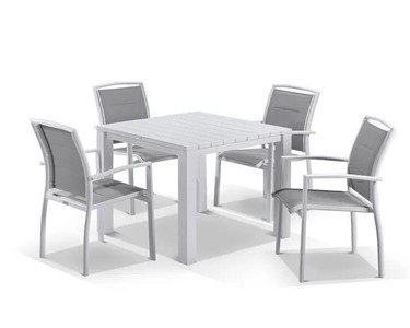 Royalle - Outdoor Setting | Adele Table With Verde Chairs 5pc 