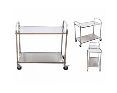 SOGA - 2 Tier Stainless Steel Trolley Cart Large 950 W X 500 D X 950 H 