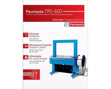 Automatic Strapping Machine - Pacmasta - TRS-600