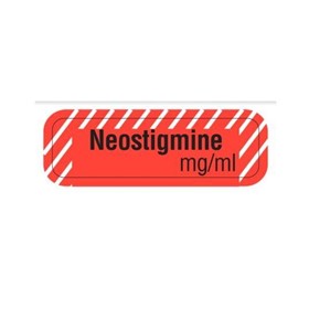 Drug Identification Label - Red | Neostigmine mg/ml