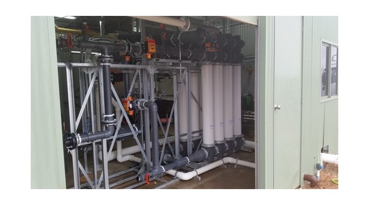 The ultrafiltration system installed at Tooleybuc, NSW