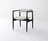 benssur - Dining Chair - The Quokka Black Finish & White Leather Seat