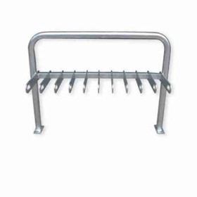Galvanised Scooter Rack | Single Sided | 10 Bay Parking