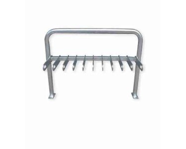 Steelmark - Galvanised Scooter Rack | Single Sided | 10 Bay Parking