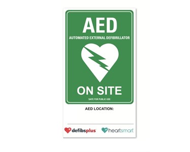 Defibs Plus - Large Poly AED Wall Sign