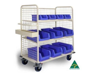Order Picking Trolley with Sloping Shelves