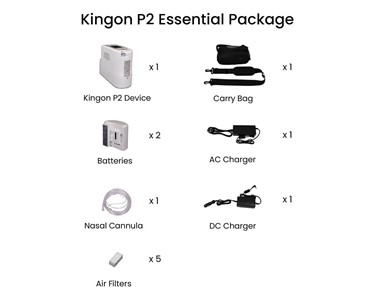 Kingon - Portable Oxygen Concentrator | P2 Ultimate Package 