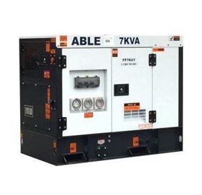 7 KVA Diesel Powered Generator 240V