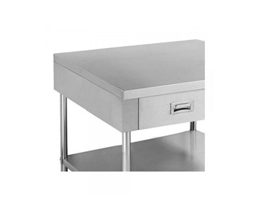 FED - Stainless Steel Bench With 2 Drawers 900 W X 700 D