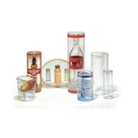 Clear Plastic Tube and Round Packaging