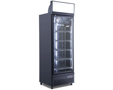 Commercial Upright I Door Black Refrigerator - Model IC COLD FC-BS75AH
