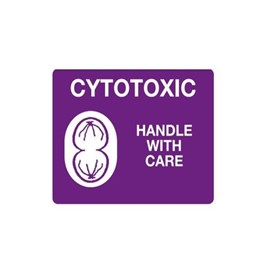 Falls Risk Cytotoxic Identification Label | Cytotoxic Handle with Care