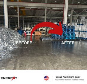 Case Study: Aluminum Scrap Baler for EV, Battery and Motor Component Manufacturing