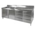 FED - All-Stainless Kitchen Double Sink Cabinet | DSC-2100L-H