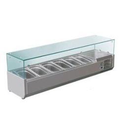 Refrigerated Glass Canopy Ingredient Unit | VRX1500 