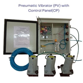 Pneumatic Vibrator (PV) with Control Panel (CP)