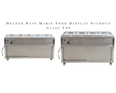 BAIN MARIE | SQUARE WET & DRY, ANGLED COUNTERTOP, HEATED W/O GLASSTOP