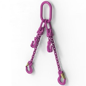Grade 120 Assembled Chain Slings - Clevis Sling Hooks
